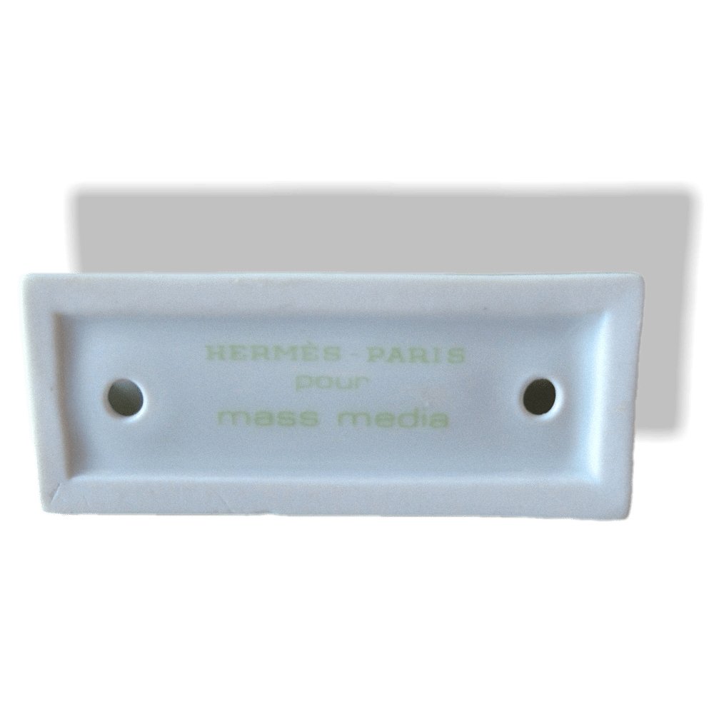 Hermes for Mass Media Set of 2 China Menu Place Cards with 12 Frog Paper Menus, New! - poupishop