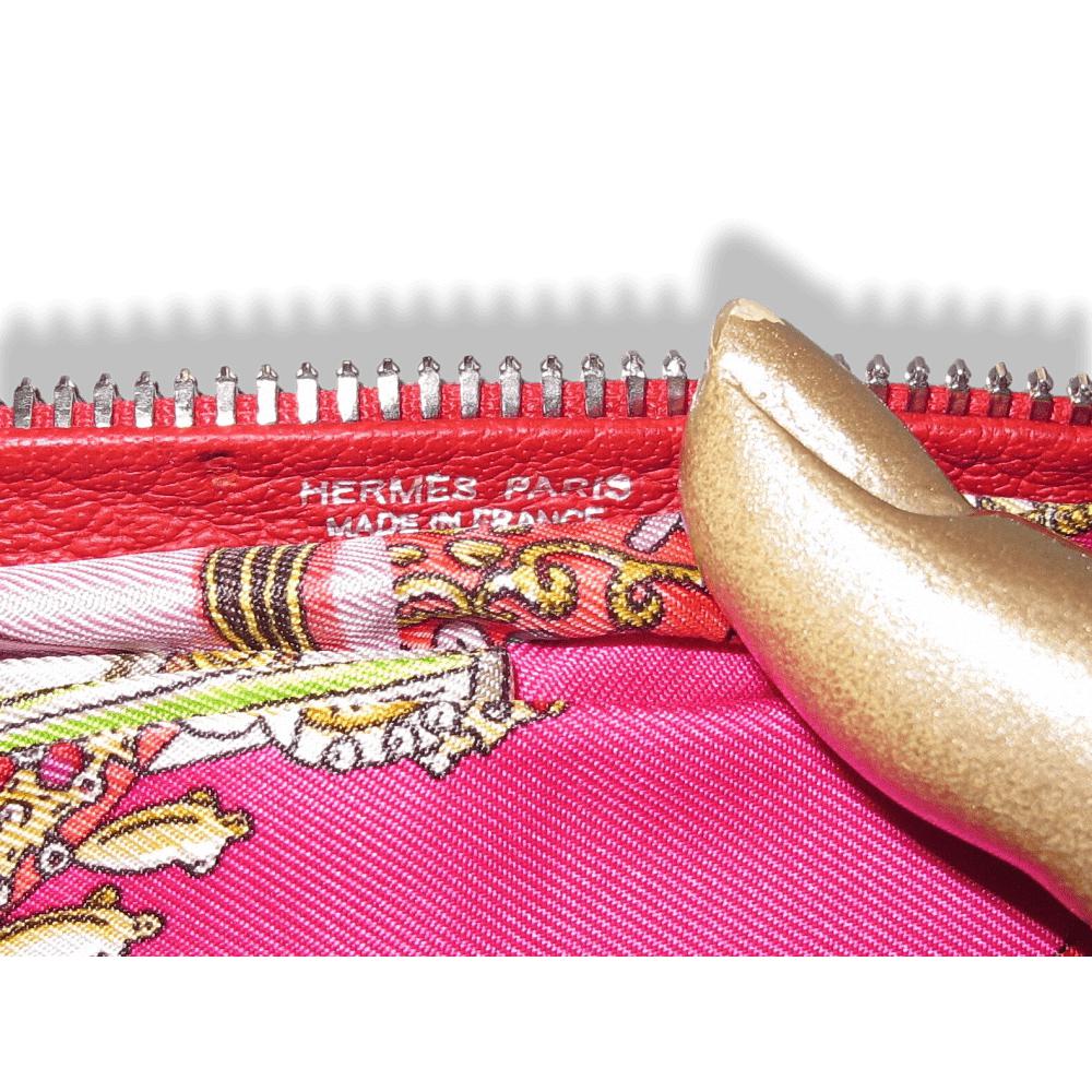 Hermes Fuchsia Red La Danse du cheval Marwari by Annie Faivre Silky Pop Bag, New! - poupishop