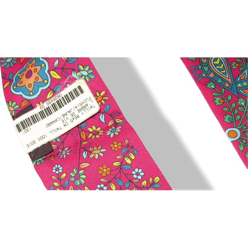 Hermes Fuchsia Yellow Duck L'arbre de Vie by Christine Henry Twilly, NIB! - poupishop