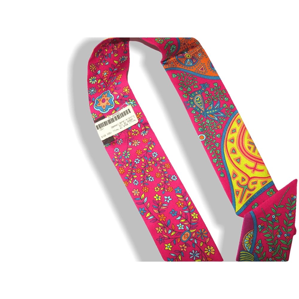 Hermes Fuchsia Yellow Duck L'arbre de Vie by Christine Henry Twilly, NIB! - poupishop