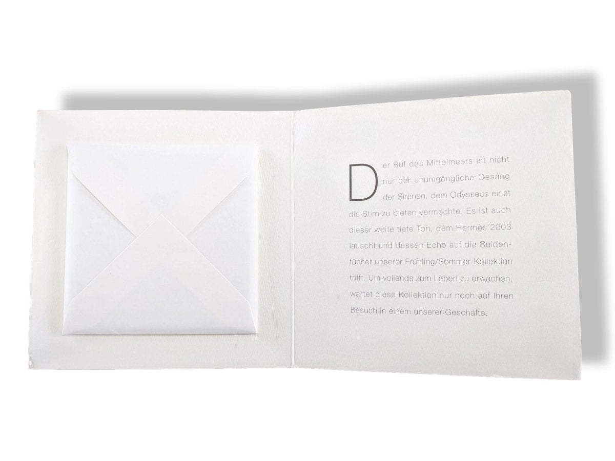 Hermes German Speaking Papier 2003 Spring - Summer Booklet with White Pochette! - poupishop