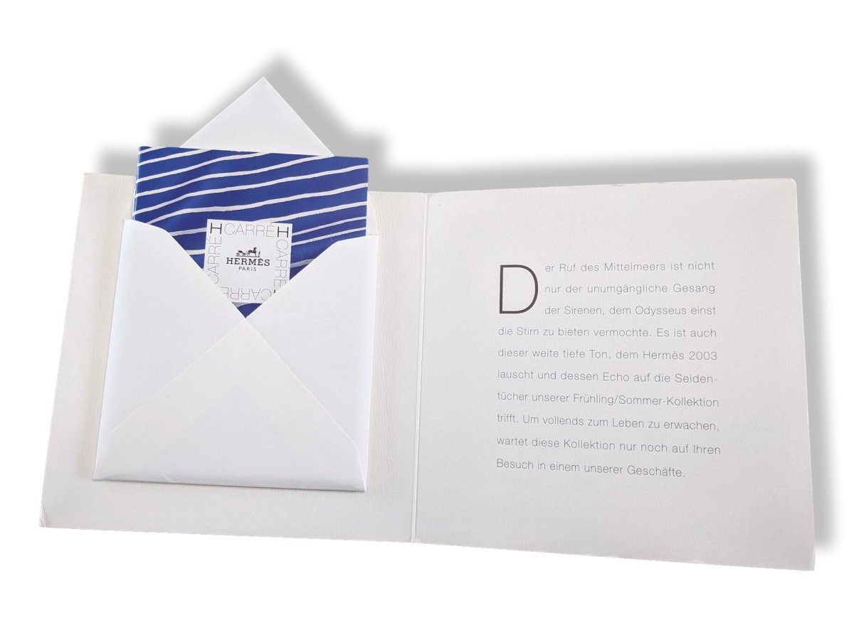 Hermes German Speaking Papier 2003 Spring - Summer Booklet with White Pochette! - poupishop