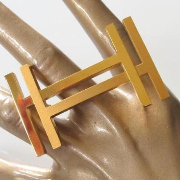 Hermes Gold Shiny/Matt H au Carre Buckle 32 mm - poupishop