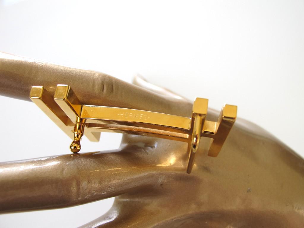 Hermes Gold Shiny/Matt H au Carre Buckle 32mm - poupishop