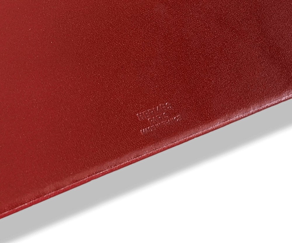 Hermes Gold/Burgundy Box Calsfskin Leather LIVRE D'OR Rare, BNIB! - poupishop