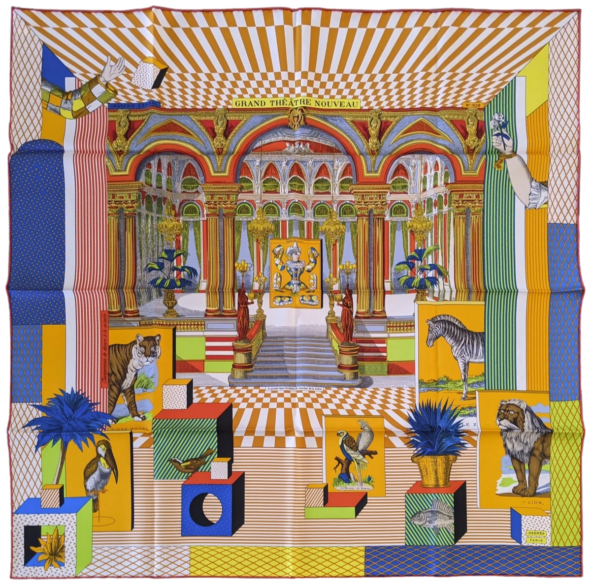 Hermes [C210] Grand Theatre Nouveau by Gianpaolo Pagni Twill Silk Carr