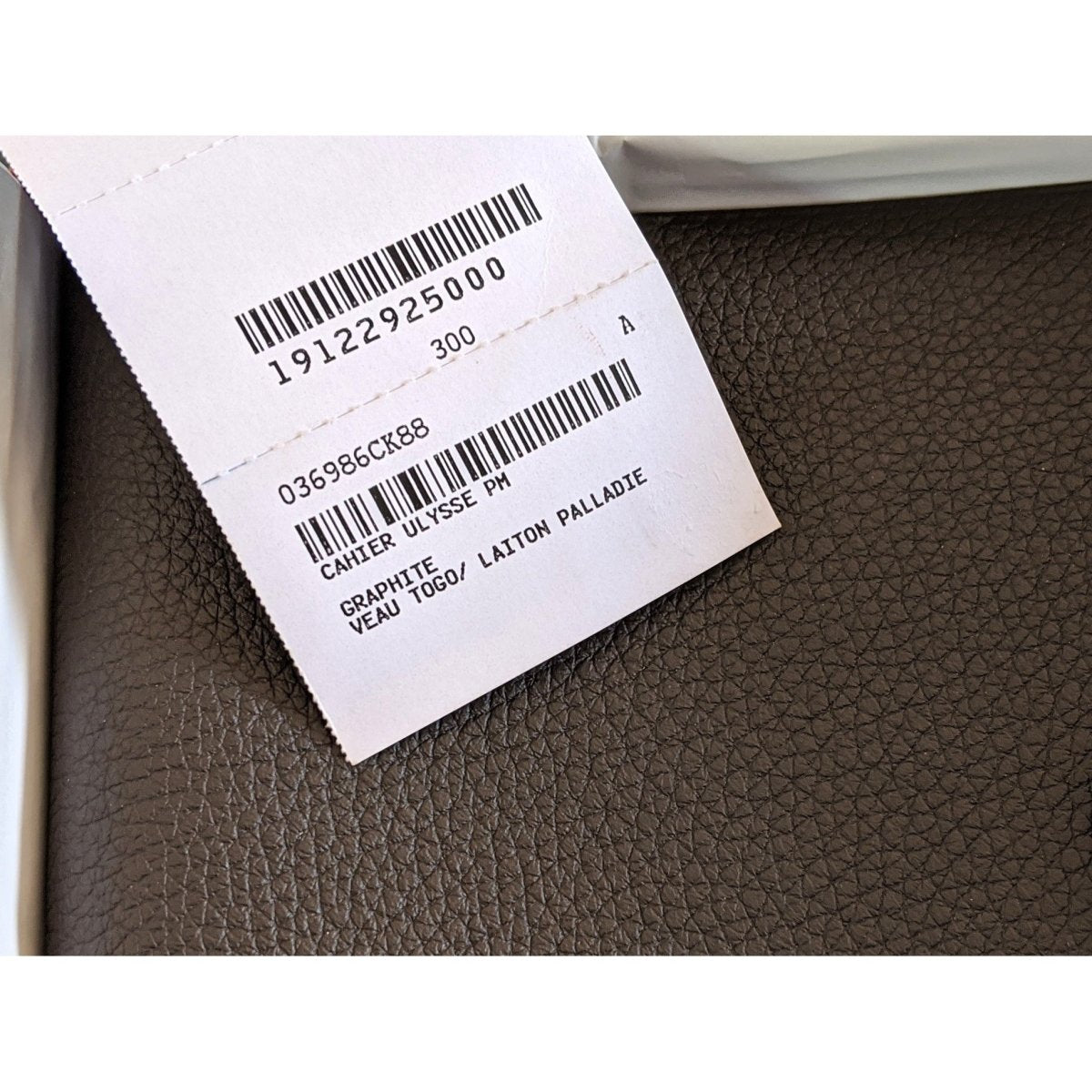 Hermes Graphite Togo Calfskin CAHIER ULYSSE PM + Refill PHOTOS NoteBook, BNWTIB! - poupishop