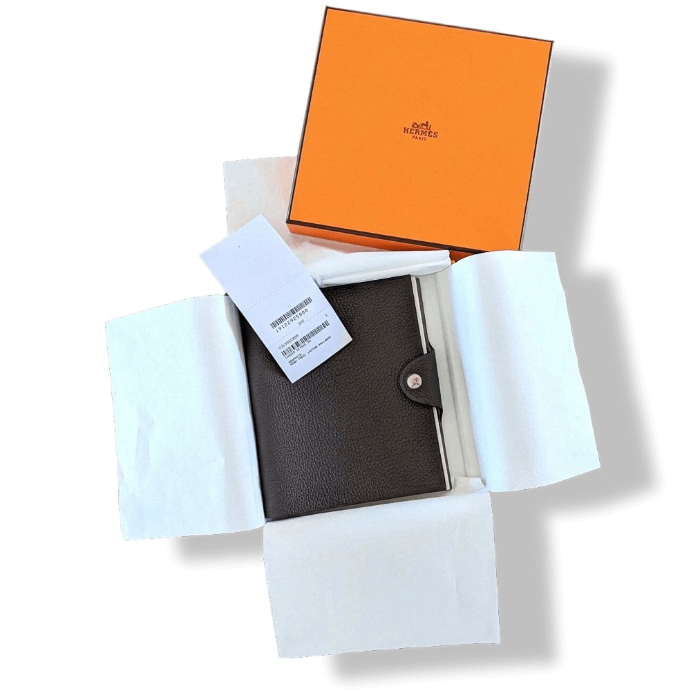 Hermes Graphite Togo Calfskin CAHIER ULYSSE PM + Refill PHOTOS NoteBook, BNWTIB! - poupishop