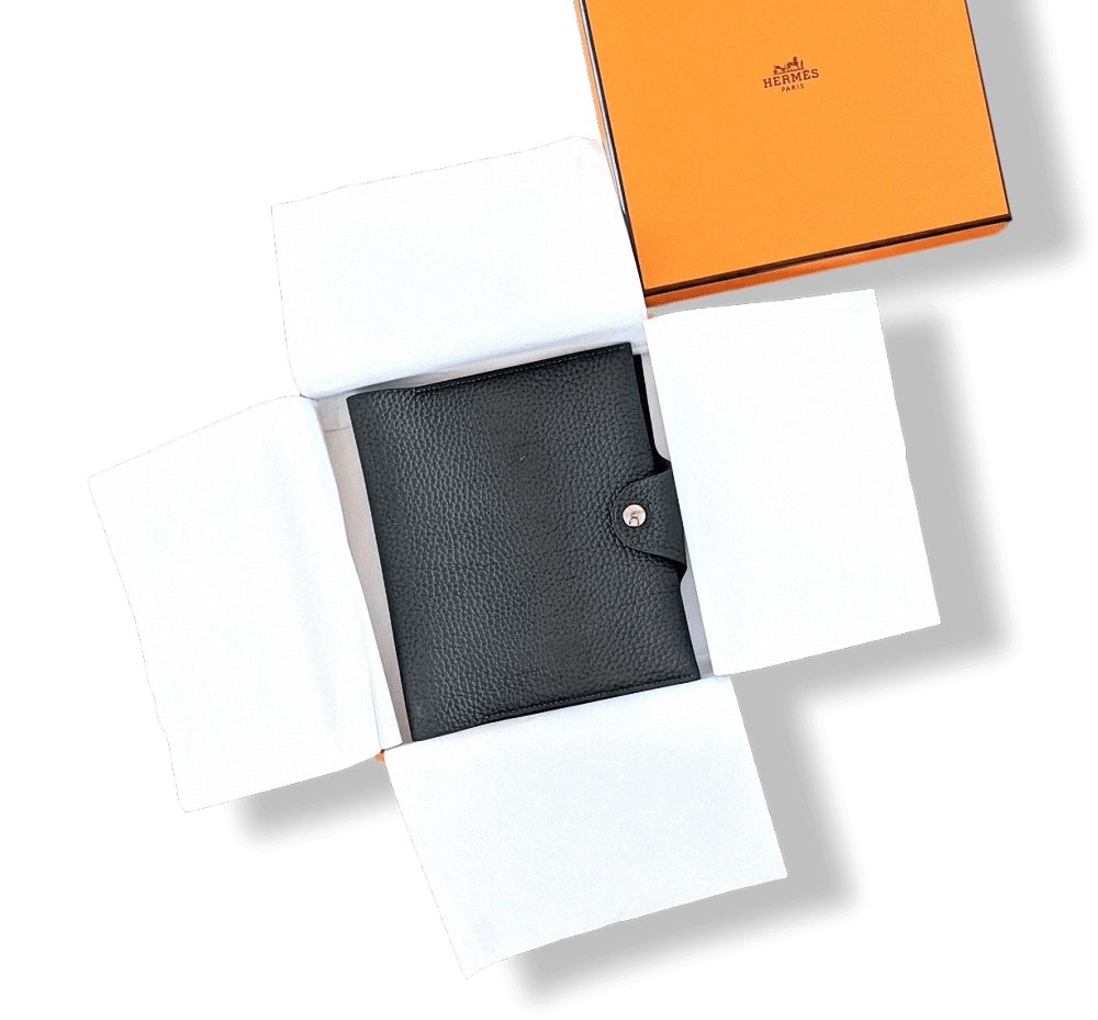 Hermes Green Cypres Togo Calfskin ULYSSE NEO PM NoteBook Cover, BNIB! - poupishop