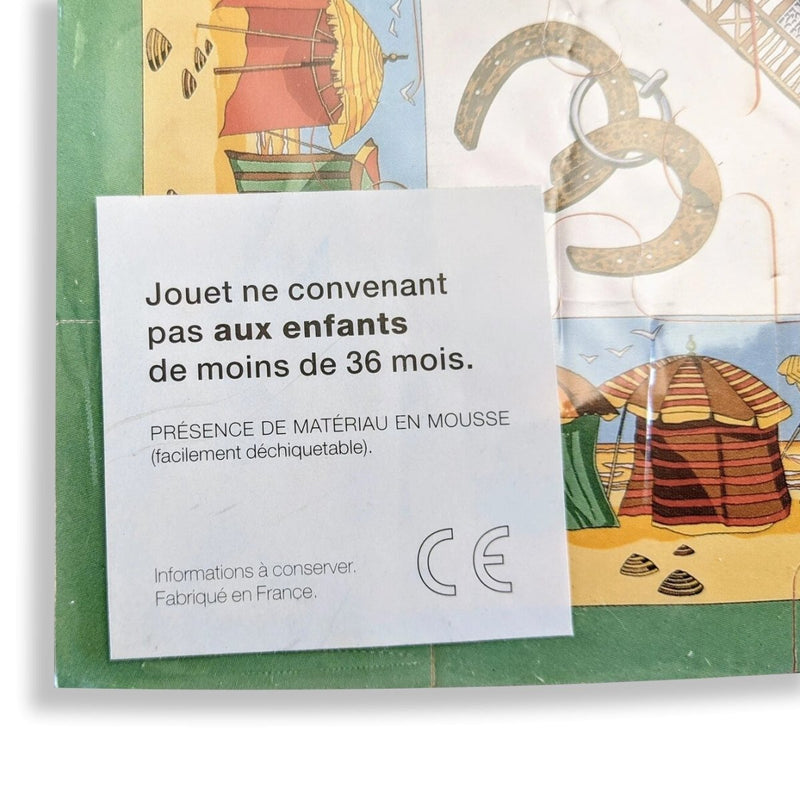 Hermes Green/White/Sun CHARMES DES PLAGES NORMANDES PUZZLE, BNEW in Blister! - poupishop