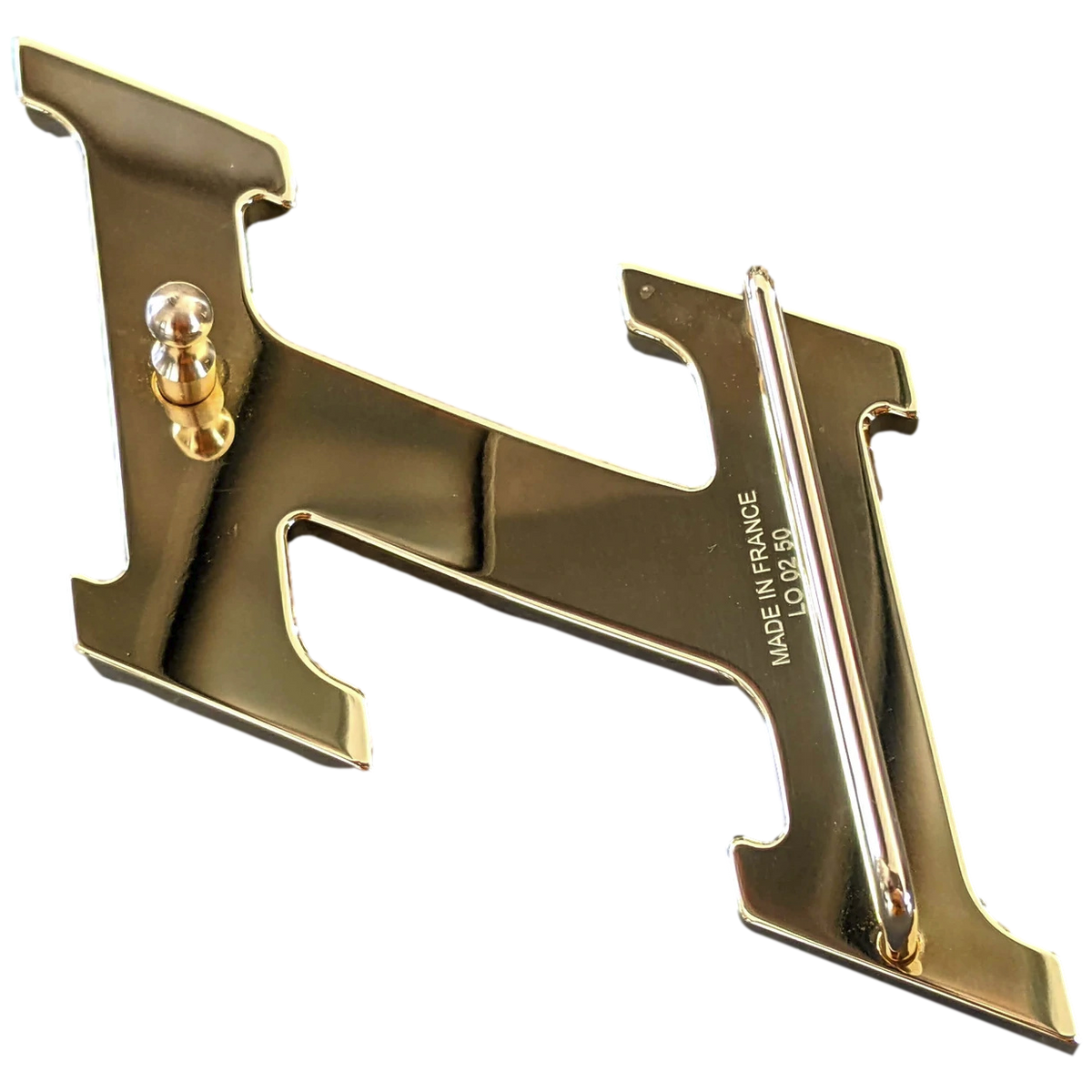 Hermes Permabrass "H Speed" Belt Buckle 32 mm