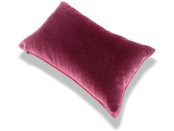Hermes [H9] Green/Plum Shantung & Velour Cushion PILLOW Made in INDIA, Rare, New in Box! - poupishop