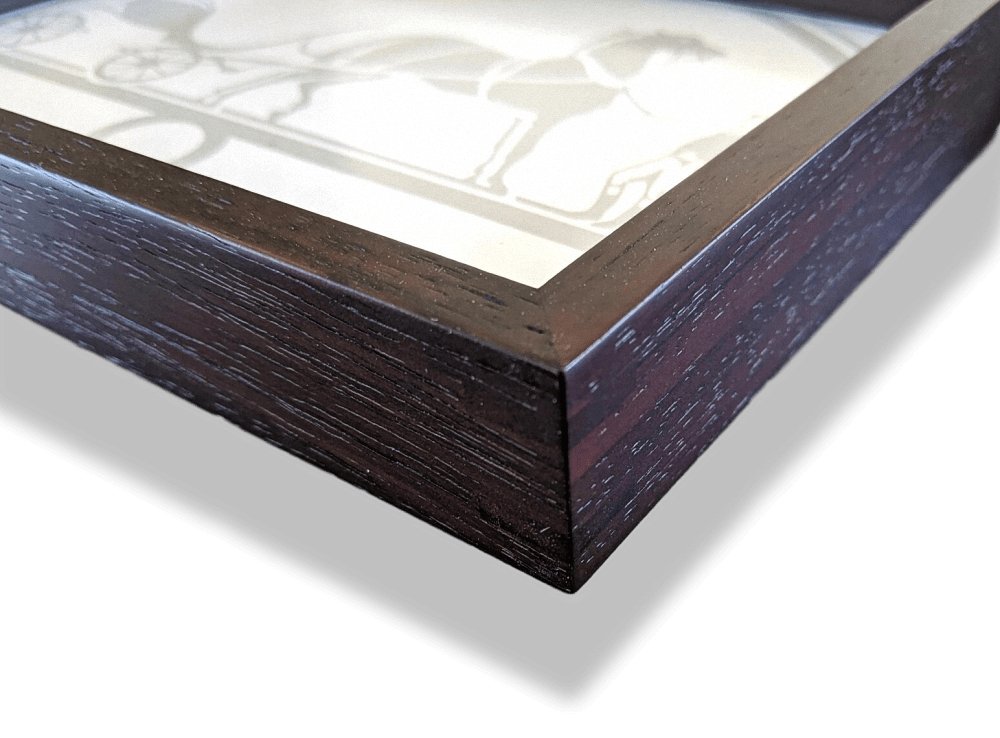 Hermes Home Double-Sided HORIZONTAL DESKTOP PHOTO FRAME in Solid Wood 21 x 15 cm, New! - poupishop