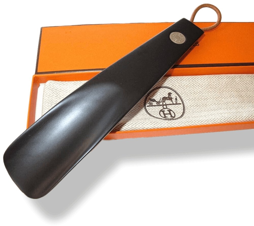 Hermes Home Hand-Laquered Wood TRAVEL SHOE HORN, BNWTIB! - poupishop