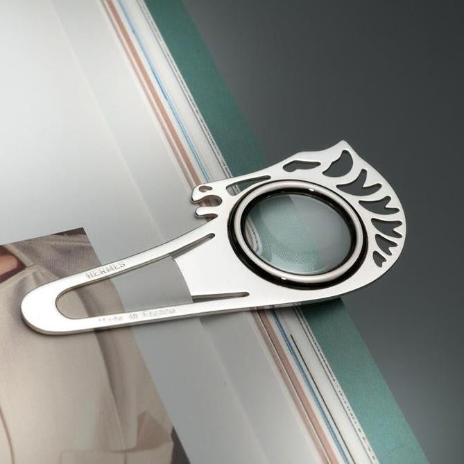 Hermes Home Horse Head Magnifying Glass Bookmark, Pochette! - poupishop