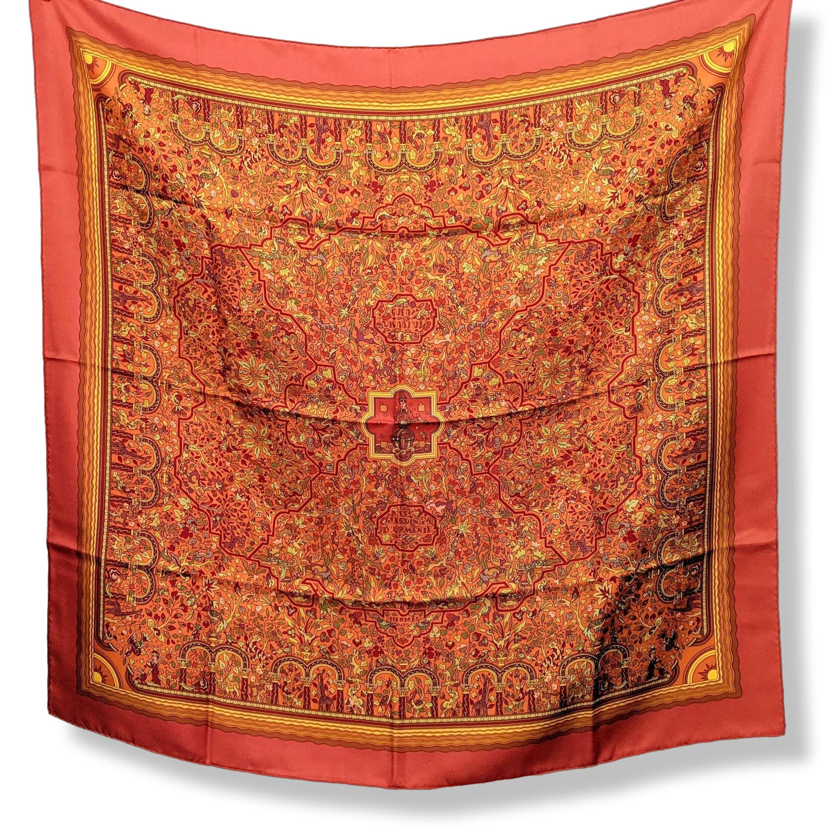 Hermes 2005 JARDINS D'ARMENIE by Karen Petrossian Twill 90, NIB!