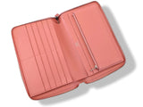 Hermes [L14] Pink Taurillon Clemence AZAP GM COMBINED WALLET Rare, BNIB! - poupishop