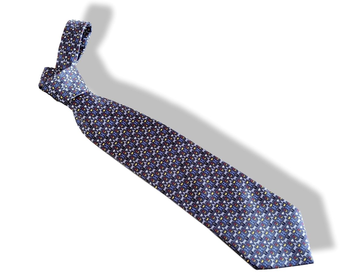 Hermes Limited Special Issued for Henkell & Söhnlein Print Scarf Twill Silk Tie 10 cm, New in Box! - poupishop