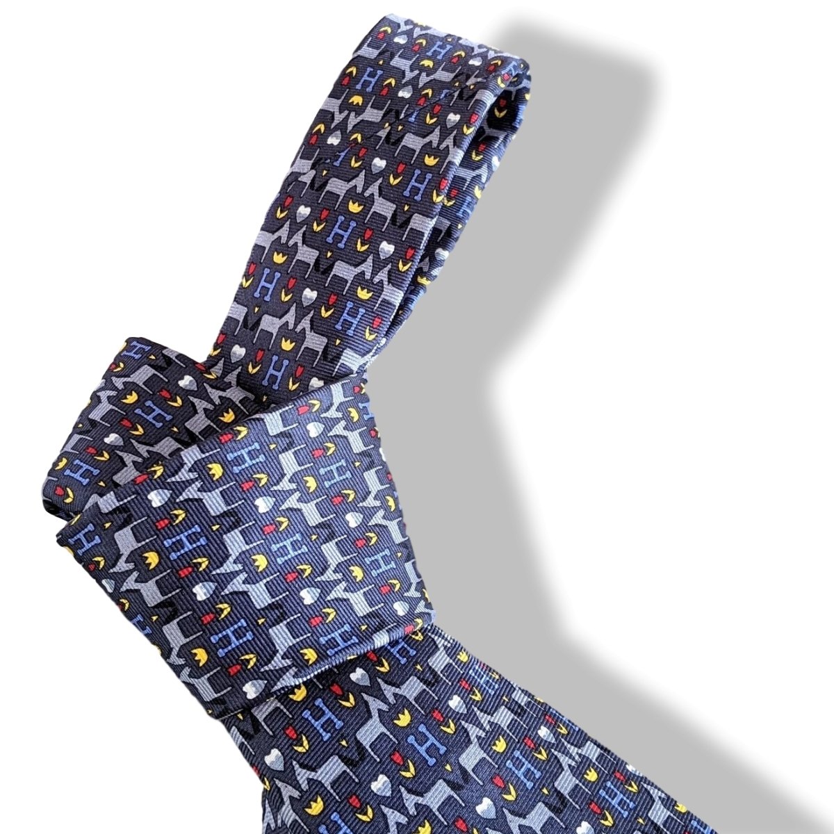 Hermes Limited Special Issued for Henkell & Söhnlein Print Scarf Twill Silk Tie 10 cm, New in Box! - poupishop