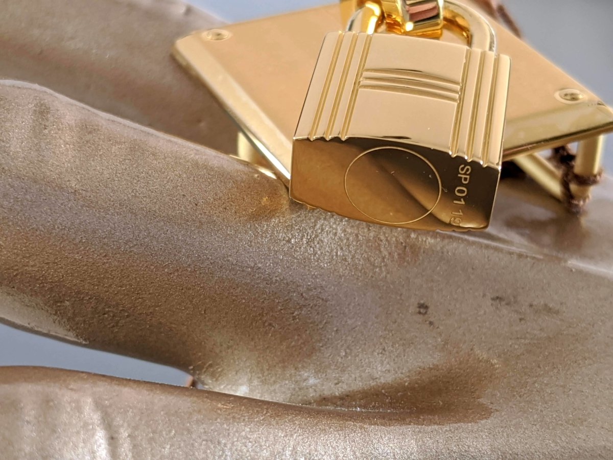 Hermes Luxurious Plated Gold TRESOR Buckle 24 mm RARE, New with Pochette! - poupishop