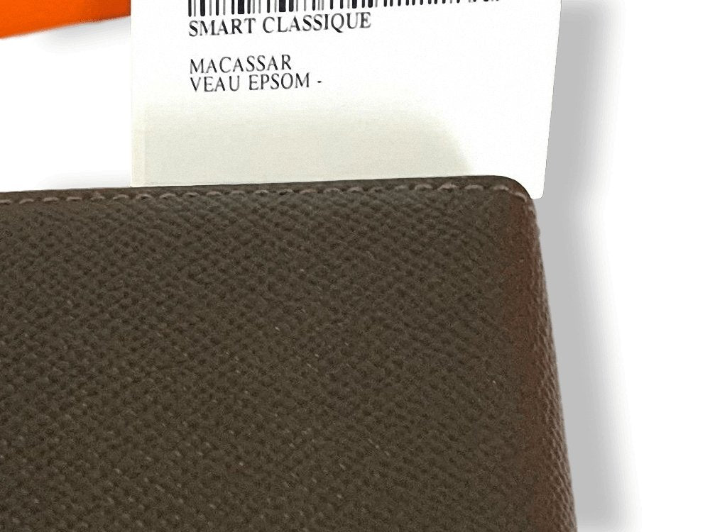 Hermes Macassar Calfskin Epsom SMART CLASSIC CASE for Iphone X, 11, Ret.$1225, NIB! - poupishop