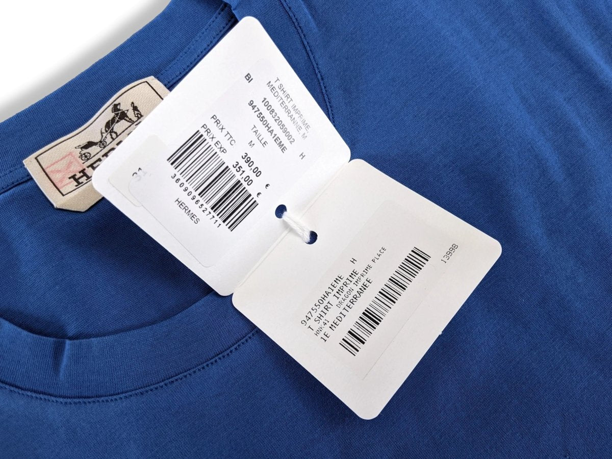 Hermes Mediterranée Dragon Crewneck T-Shirt Size M, Pur luxe, BNWT! - poupishop