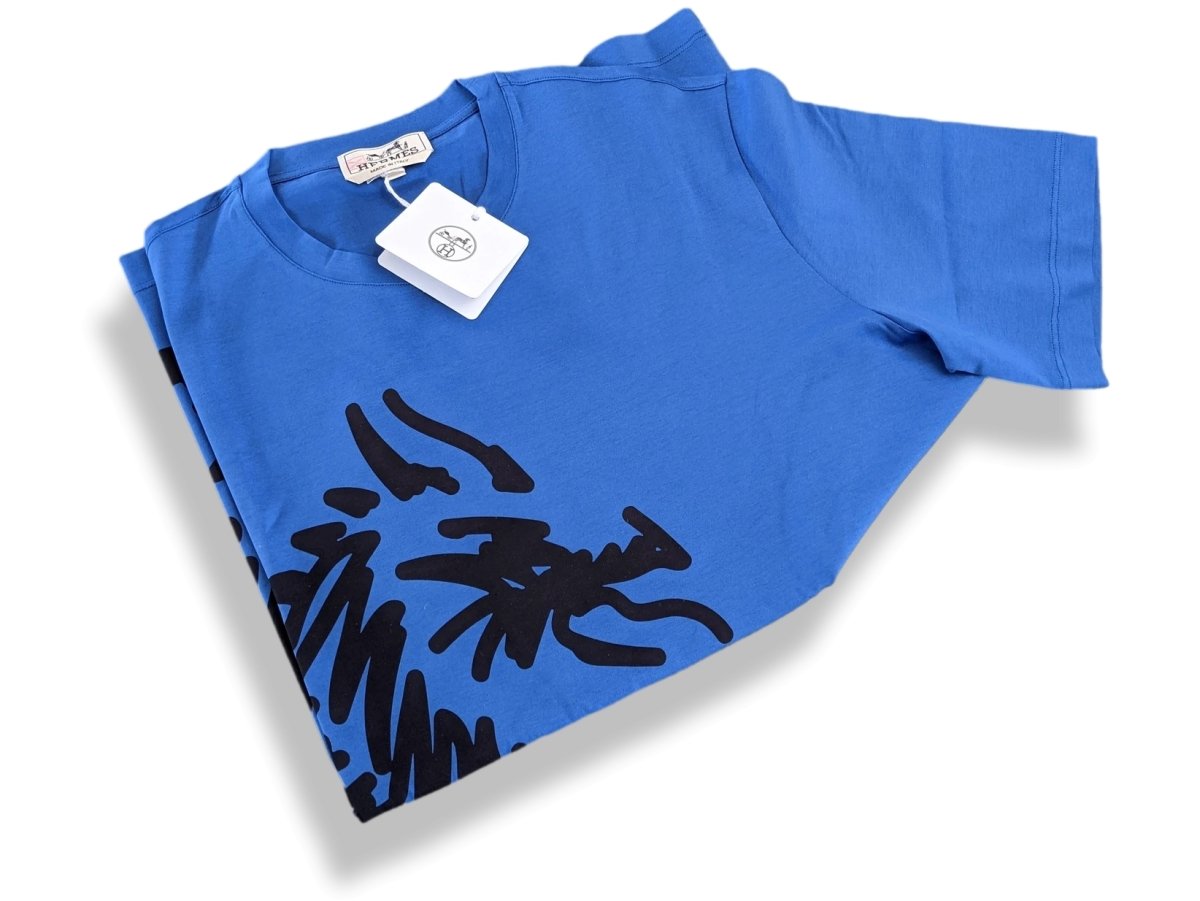 Hermes Mediterranée Dragon Crewneck T-Shirt Size M, Pur luxe, BNWT! - poupishop