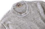 Hermes Men's Gris Clair 100% Cashmere Classic Round Neck Sweater, SzXL