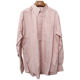 Hermes Men's Plaid Rose Cotton Long Sleeves Shirt, Sz42