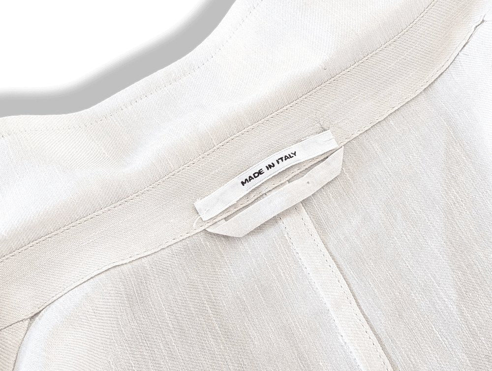 Hermes Men's Off-White Lightweight Linen and Silk Jacket Sz54, Mint! - poupishop
