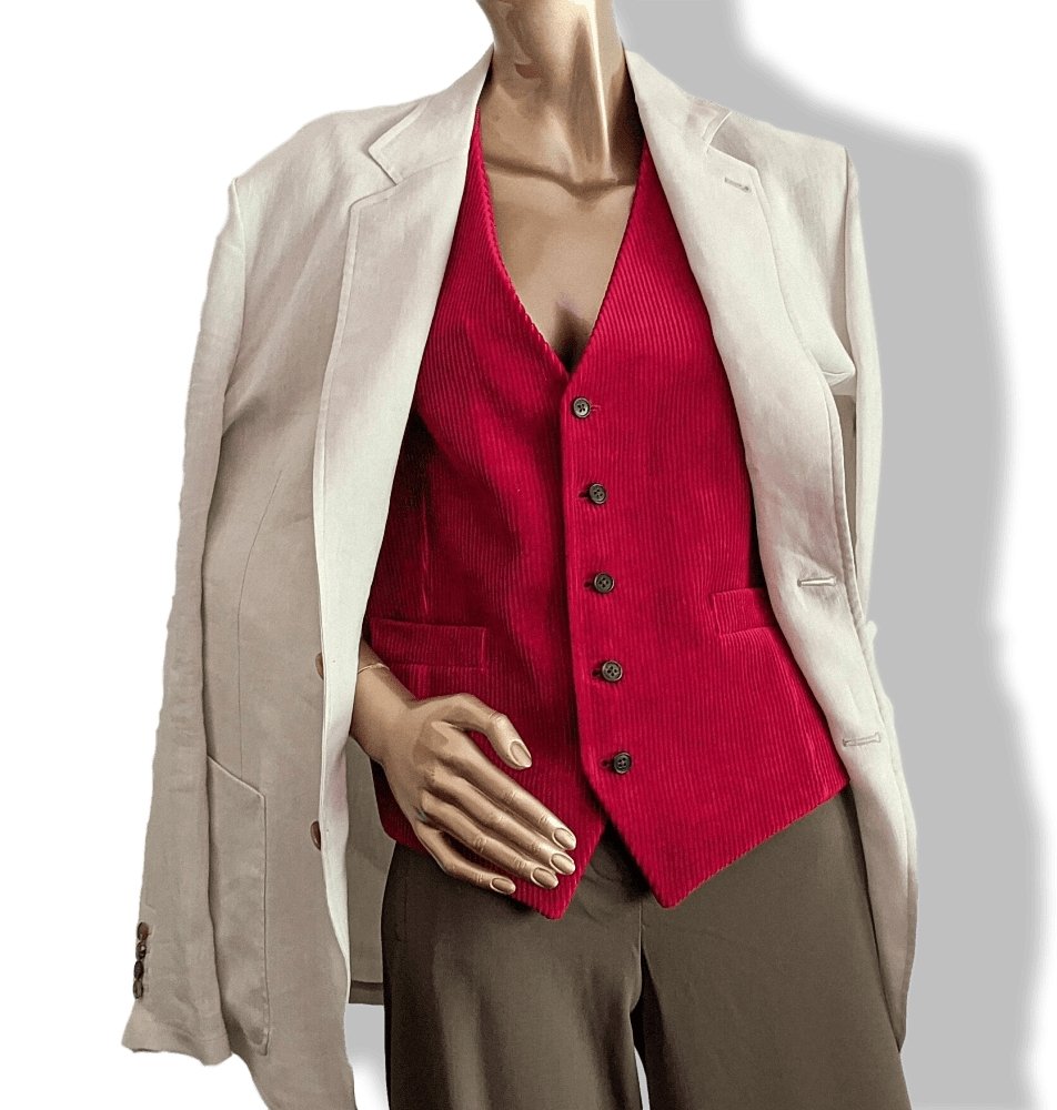 Hermes Men's Off-White Lightweight Linen and Silk Jacket Sz54, Mint! - poupishop