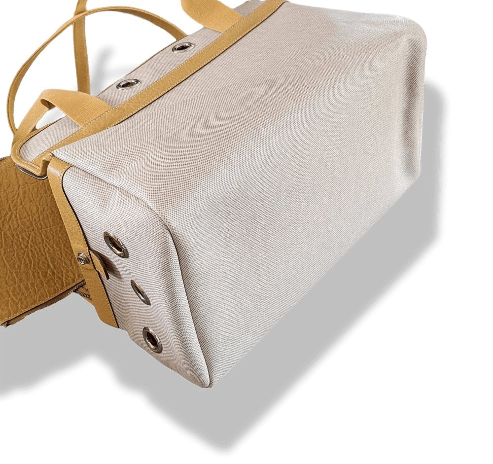 Hermes Natural Canvas/Leather PET DOG CARRIER BAG CASE PM, BNIB! - poupishop