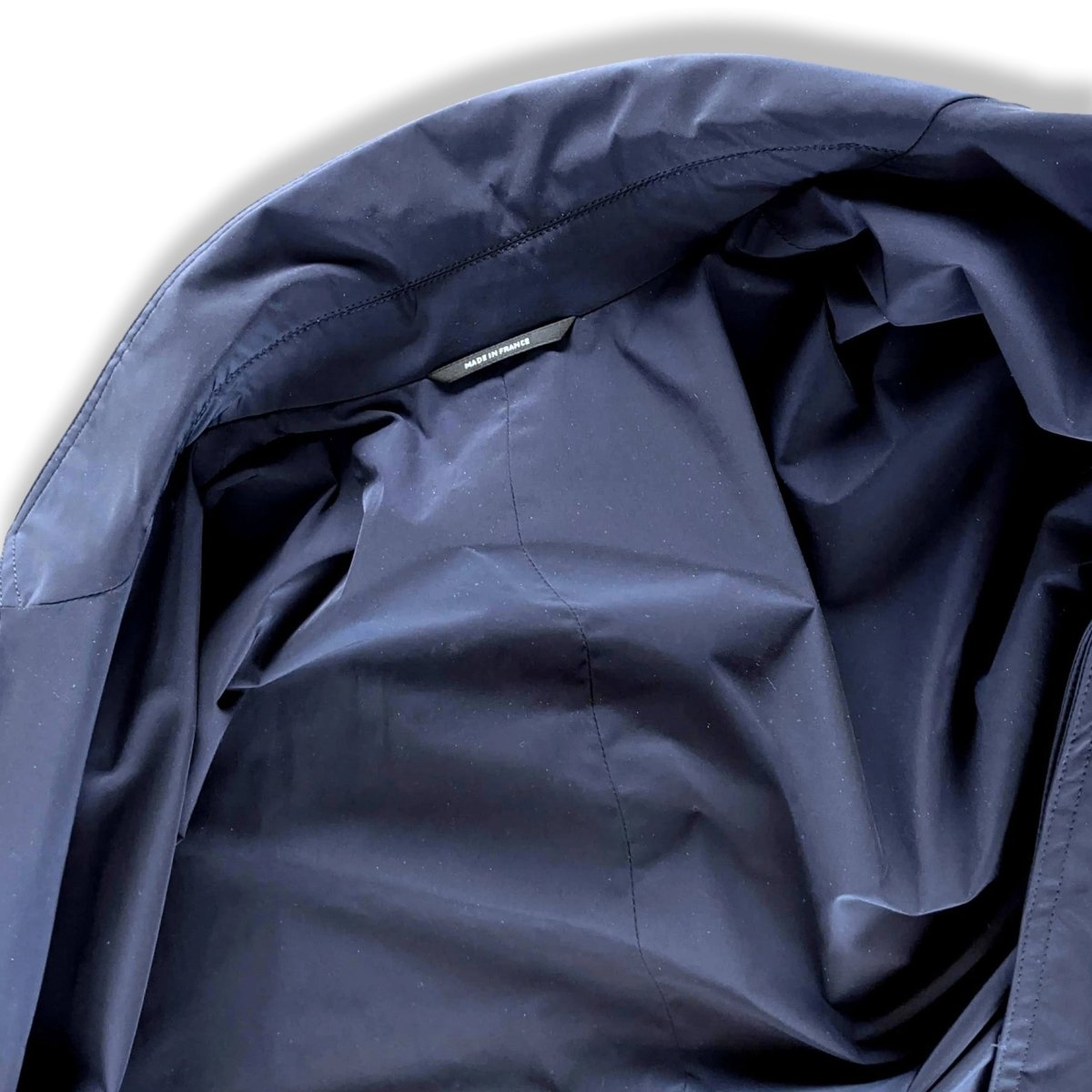 Hermes Navy Impermeable Pardessus TOILOVENT TECHNIQUE Men's Coat Sz52, Pur Luxe! - poupishop