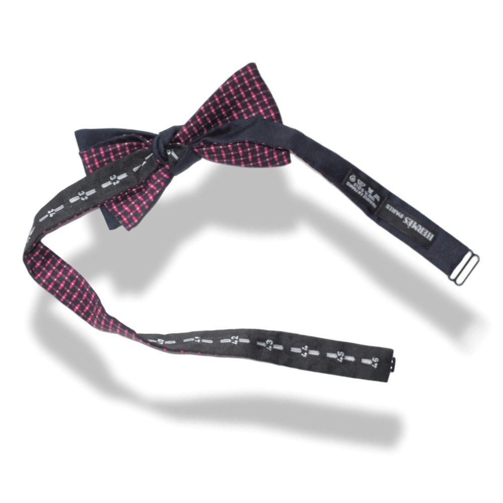 Hermes Navy Red Navy PROPELLER Bow Tie Adjustable Size, New! - poupishop