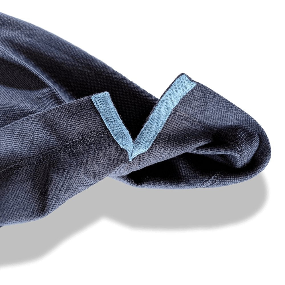 Hermes Navy/Pilote Blue Cotton POLO SELLIER Buttoned Polo Shirt, BNEW! - poupishop
