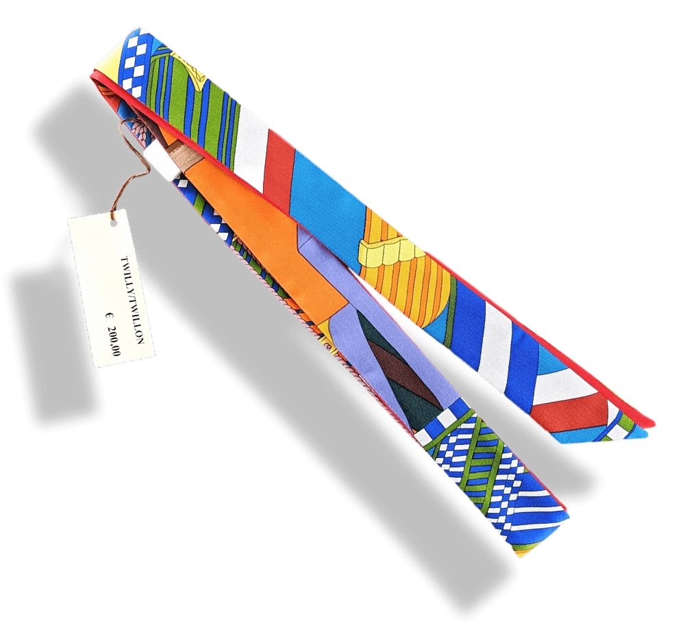 Hermes Orange Green Red DOUBLE SANGLE by Virginie Jamin/Joachim Metz Twillon, BNWTIB! - poupishop