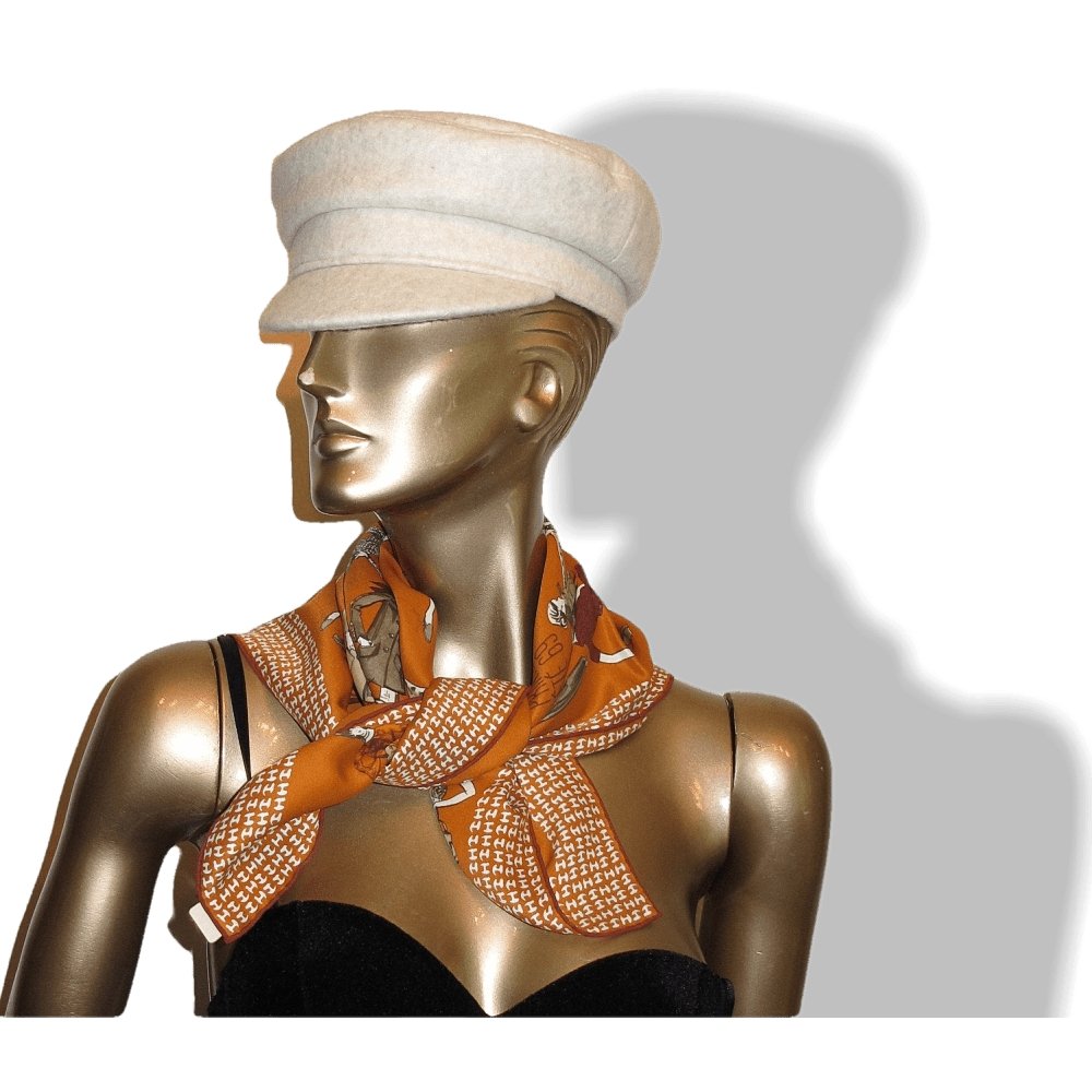 Hermes Orange Printemps Ete 69 - Automne Hiver 70 Vintage Silk 70cm, NIB! - poupishop