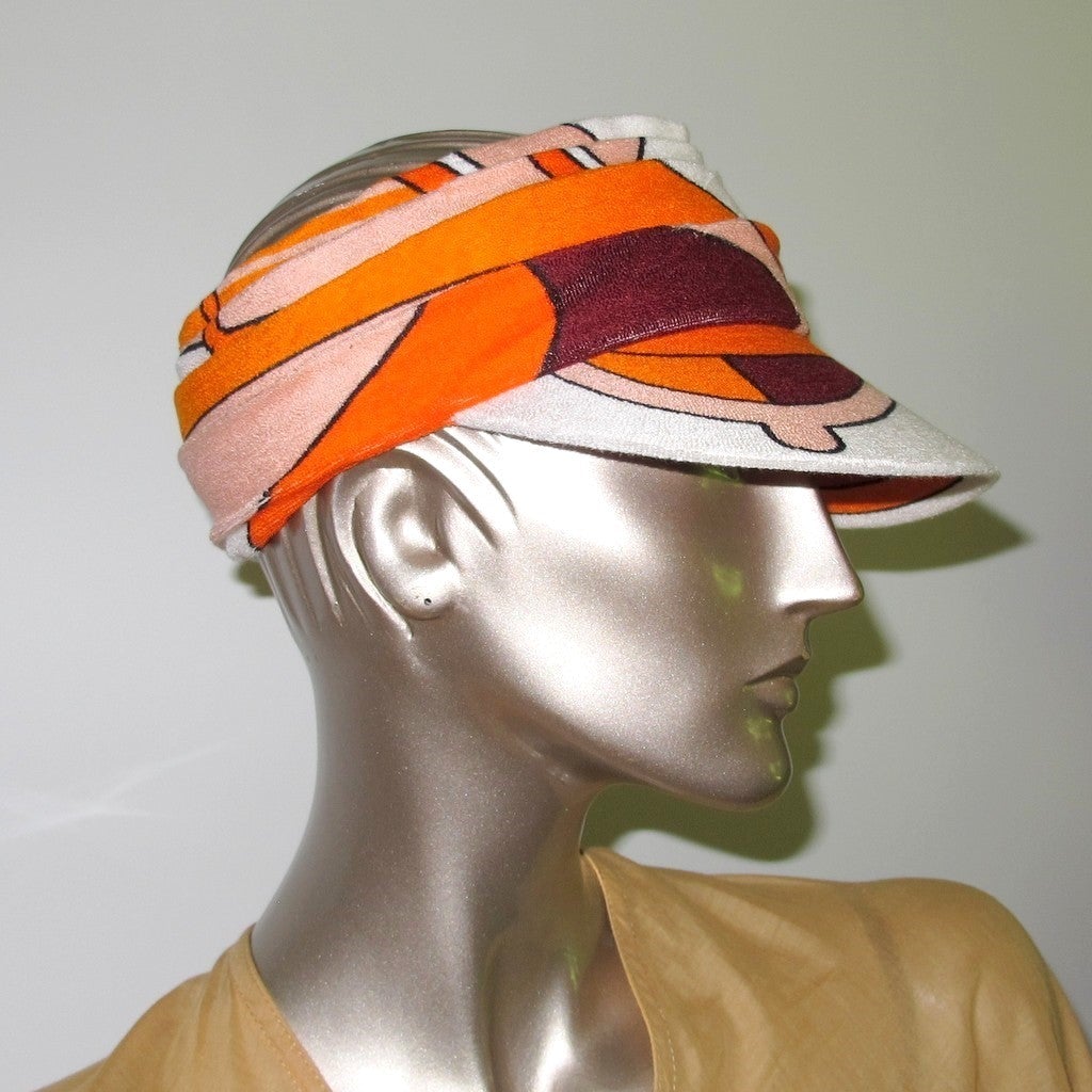 Hermes Orange Sponge Easy Thalassa Cap Hat Sz55, NWT! - poupishop