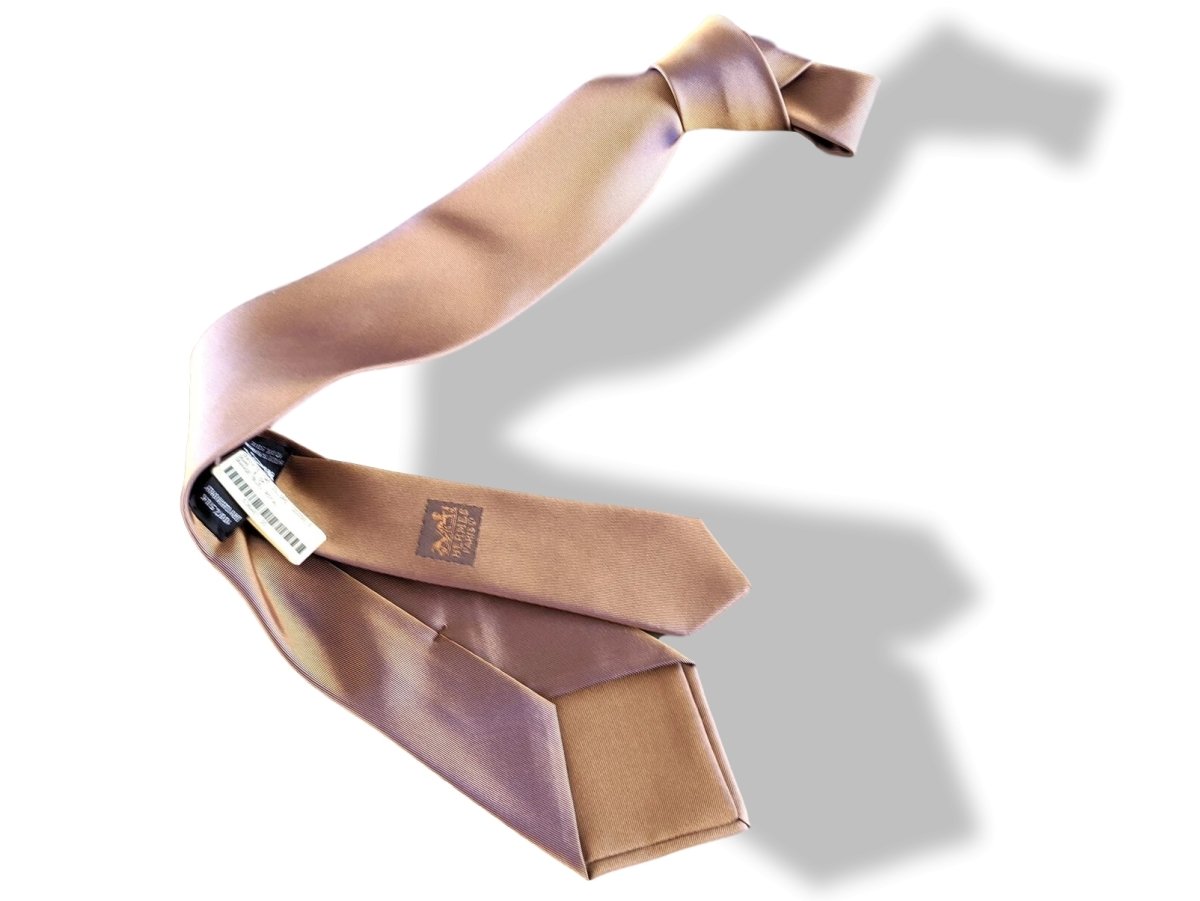 Hermes Orange/Bleu Royal TWO COLORS 100% Silk CHANGEANTE Tie 8cm, NWT in Pochette! - poupishop