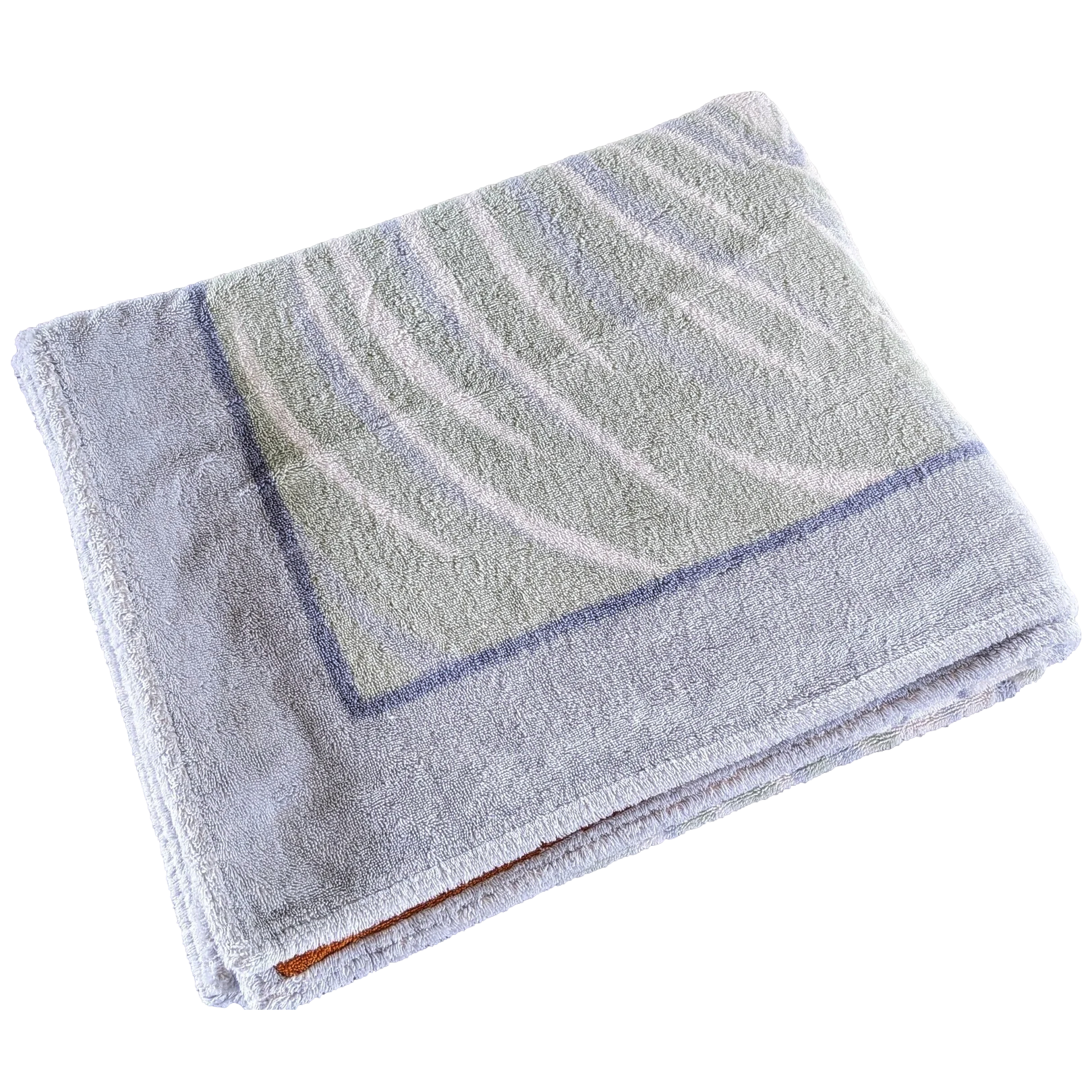 Hermes Aqua/Amande "Ours" Bears Terry Beach Towel 150 x 90 cm