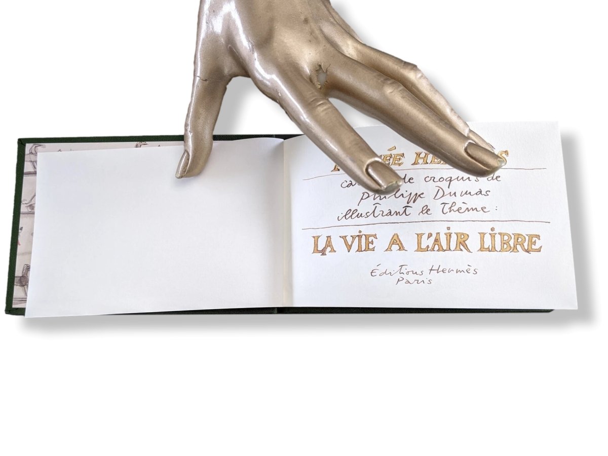 Hermes Papier 1990cm Green La Vie à l'air libre Travel Notebook Carnet de Voyage - poupishop