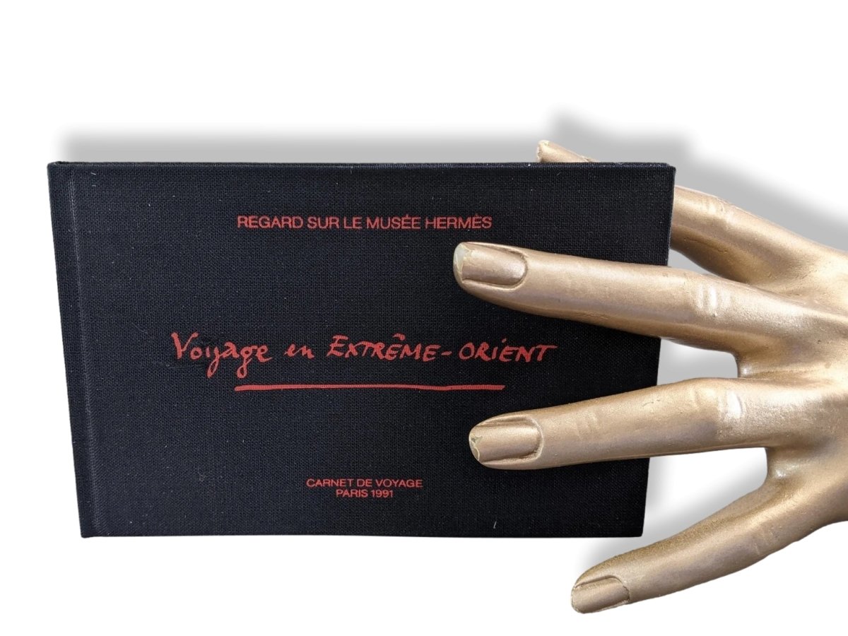 Hermes Papier 1991 Black Musee Voyage en Extreme Orient Notebook Carnet de Voyage - poupishop