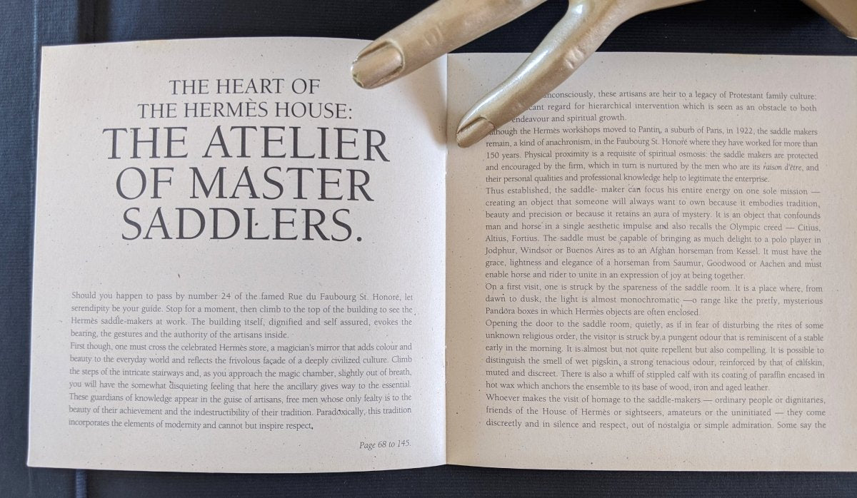 Hermes Papier 1993 Editions Du Collectioneur Livre LA SELLE HERMES Equistrian Book - poupishop