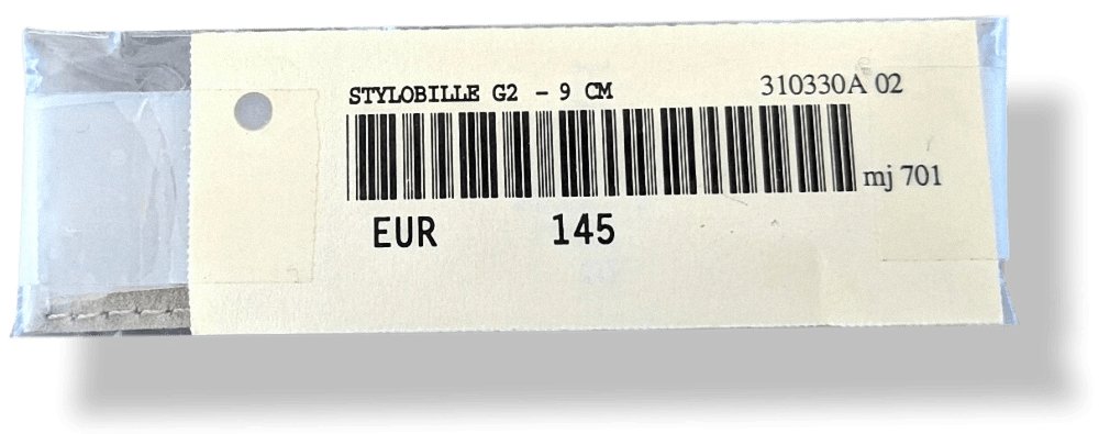 Hermes Papier AG 925 STYLOBILLE G2 - 9 CM for Agenda Globe-Trotter, BNEW in Pochette! - poupishop