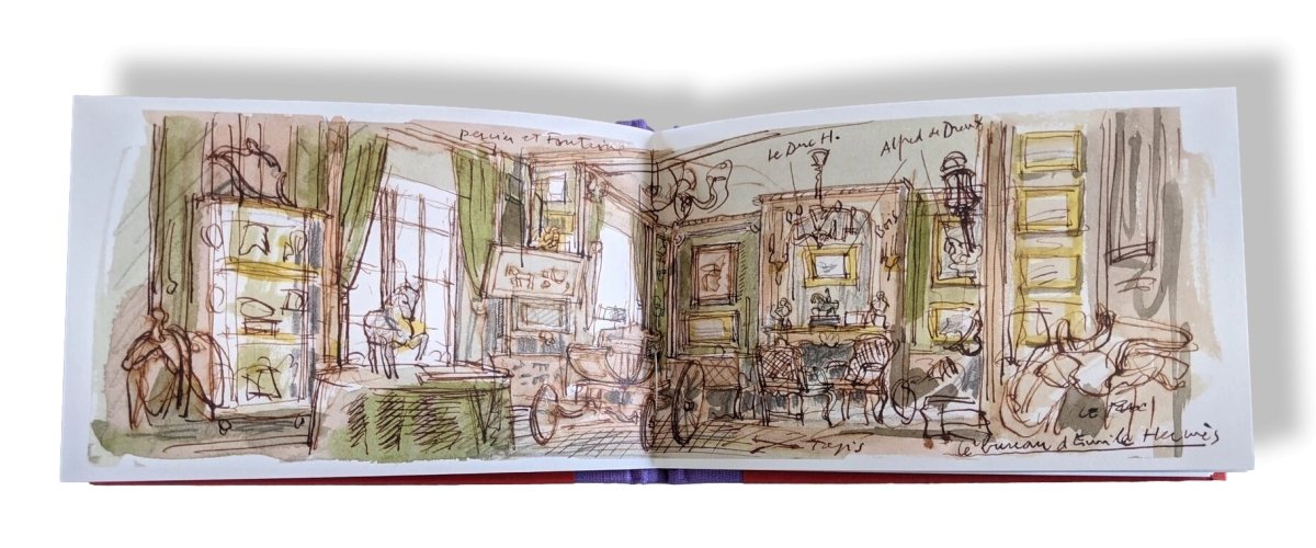 Hermes Papier Carnet de Croquis L'EXOTISME by Philippe Dumas, New and Sealed! - poupishop