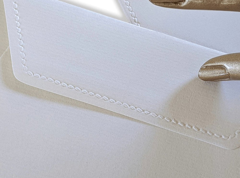 Hermes Papier Rare Vintage White Cards & Matching Enveloppes Sellier Saddle Stiching, New! - poupishop