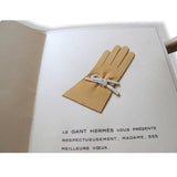 Hermes Papier Retro Caleche Greeting Card Le Gant Hermès - Hiver Leather Glove, Rare! - poupishop