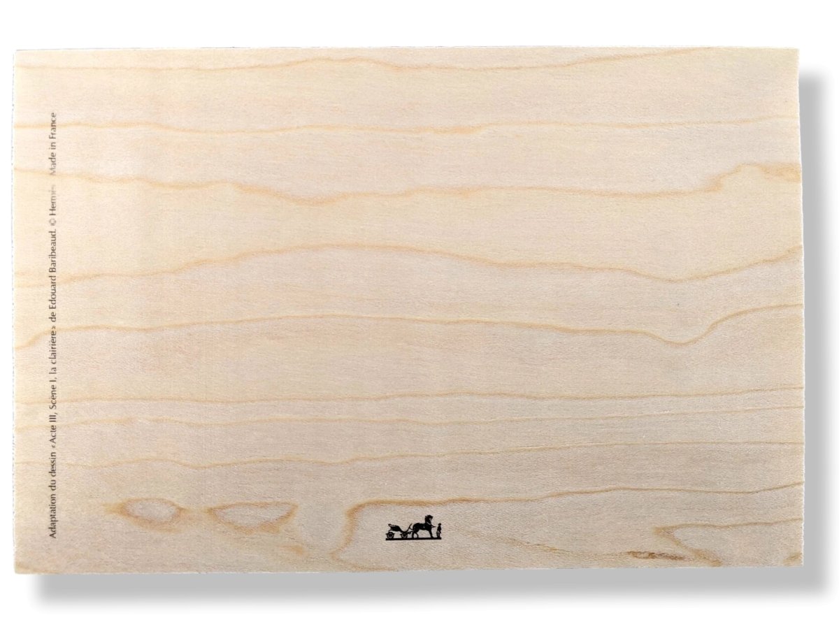Hermes Papier Wood Greeting Card ACTE III SCENE I LA CLAIRIERE, Superb! - poupishop