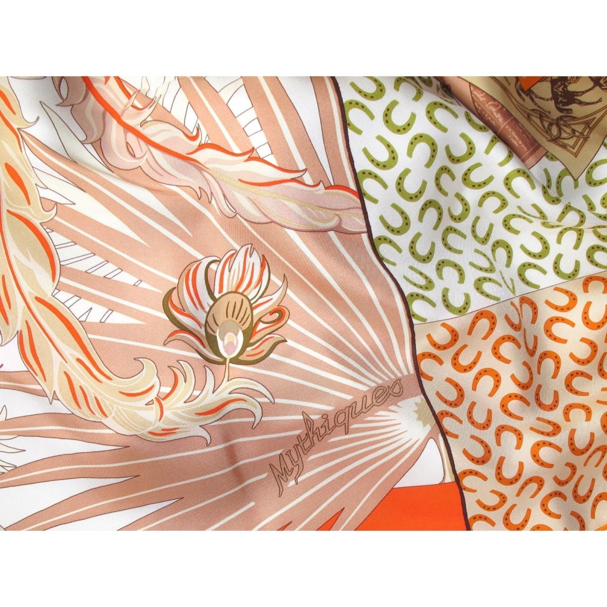 Hermes Pastel Mythiques Phoenix / A cheval sur mon Carre Twill Silk Shawl 140, Box! - poupishop