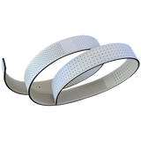 Produits Hermes 171 Blanc/Beige Clair Perforated Epsom KADENCE Reversible Leather Strap Belt 32 MM Sz 100